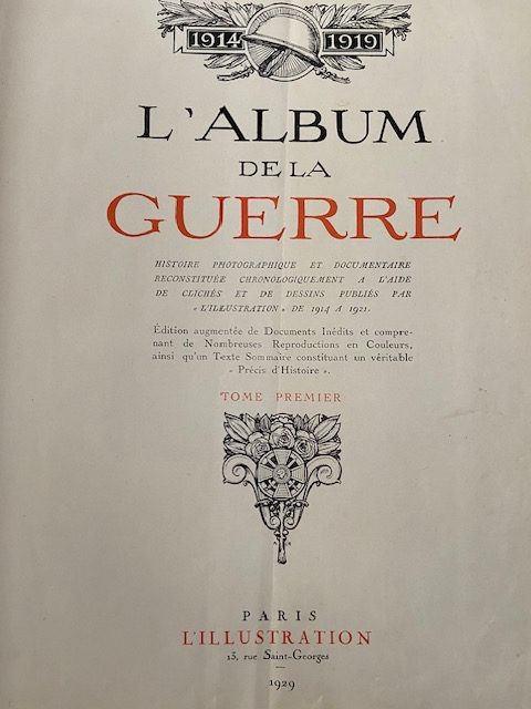 L'album de la guerre 14-18 livre brocante antiquité première guerre mondiale histoire album historien pétain foch verdun