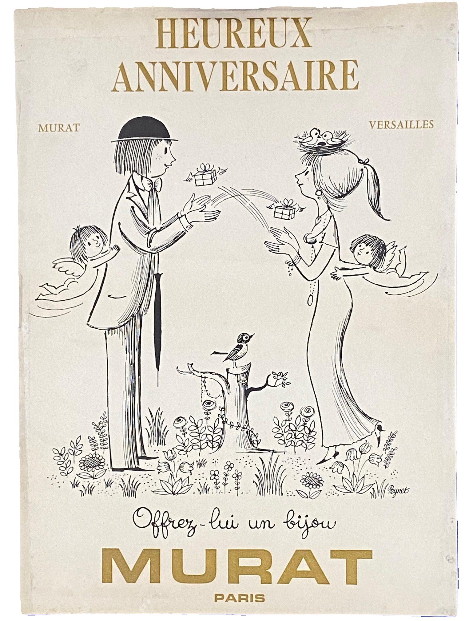 affiche publicitaire bijoux MURAT