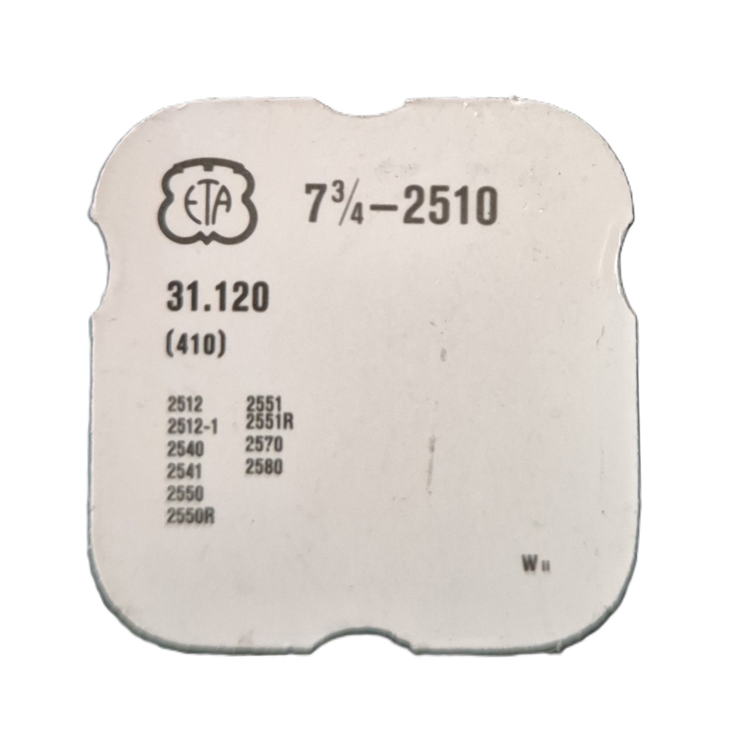 pignon de remontoir pour montre ETA 2510