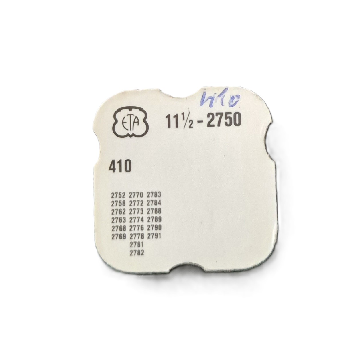 pignon de remontoir pour montre ETA 2750