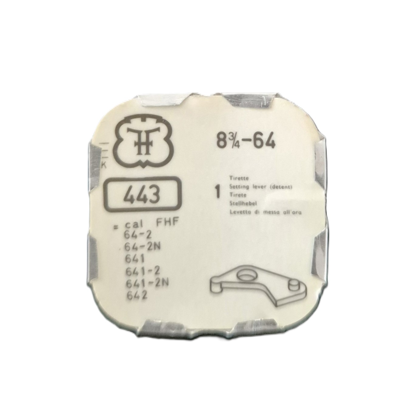 tirette pour montre FHF 64 watch horlogerie
