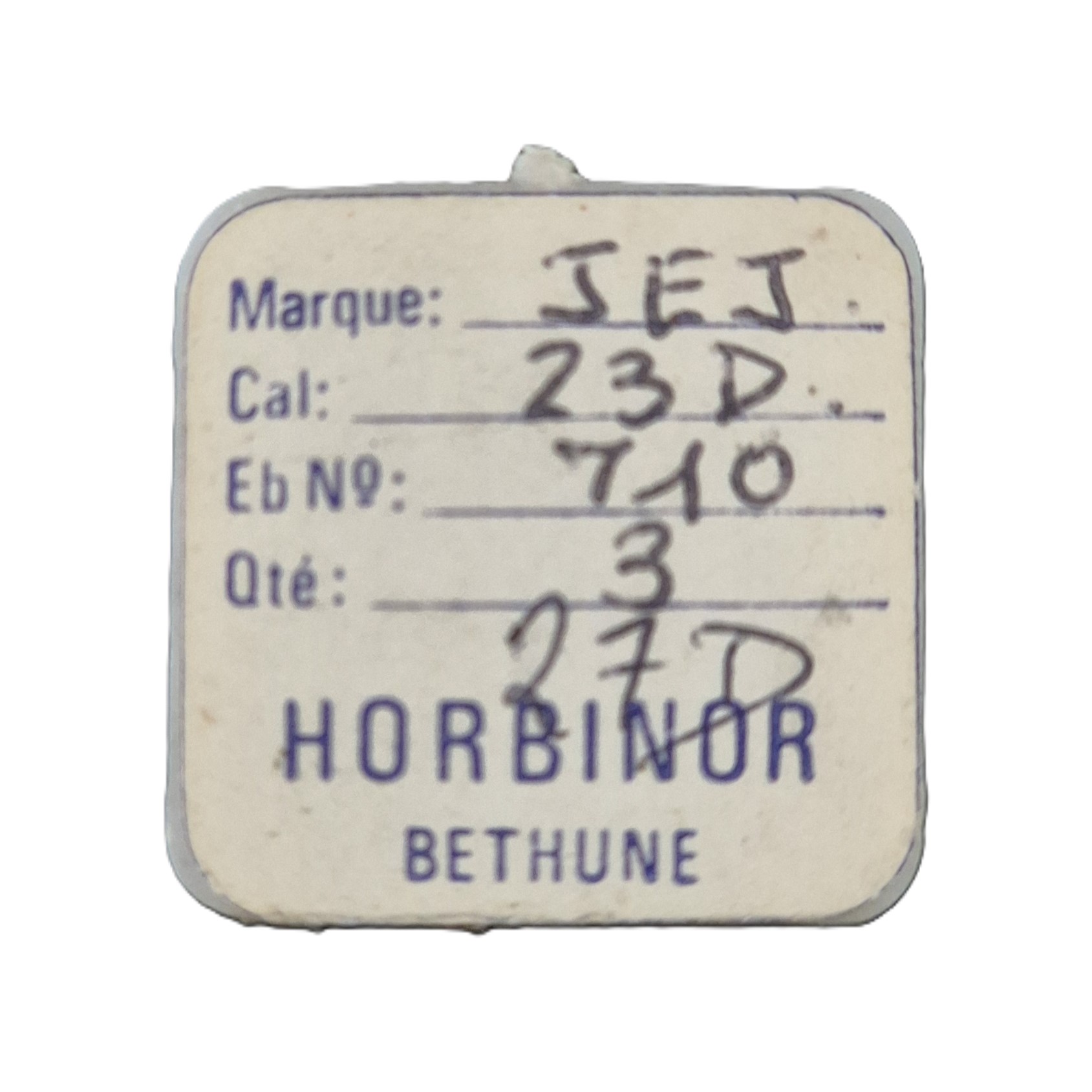 ancre pour montre JEJ 23D watch horlogerie antiquité brocante