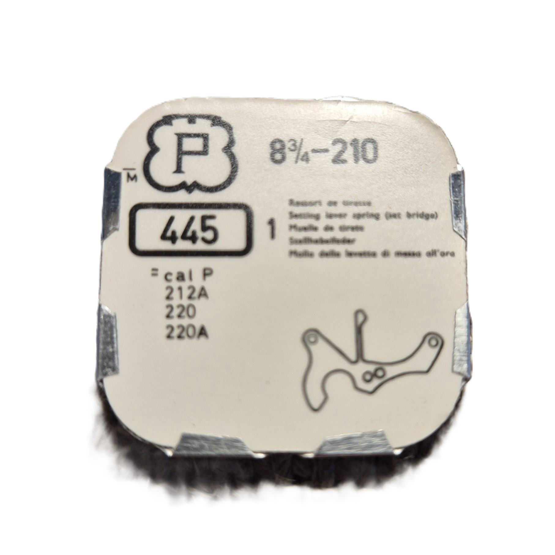 ressort de tirette pour montre PESEUX 210