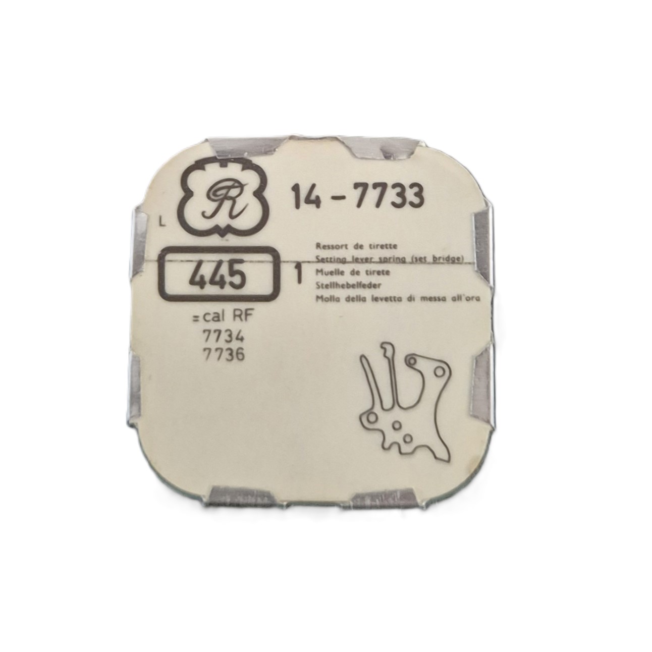 ressort de tirette montre VALJOUX watch horlogerie brocante antiquité