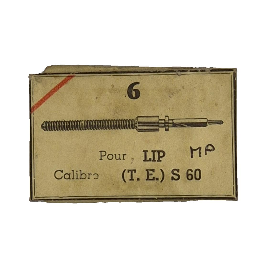 tige de remontoir LIP S60 mouvement montre watch horlogerie fourniture brocante antiquité