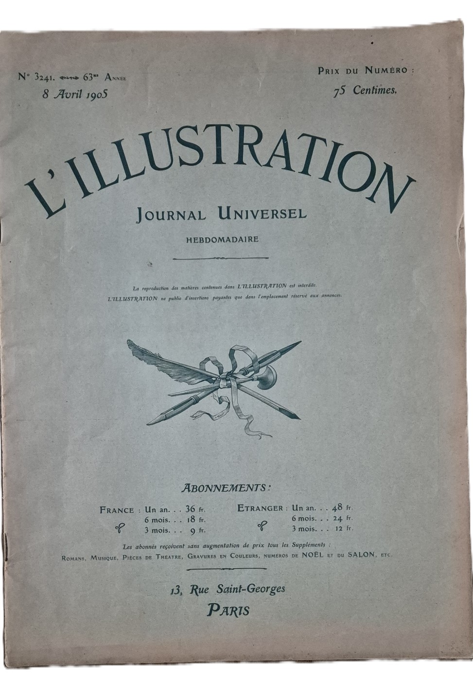 journal universel l'illustration 1905