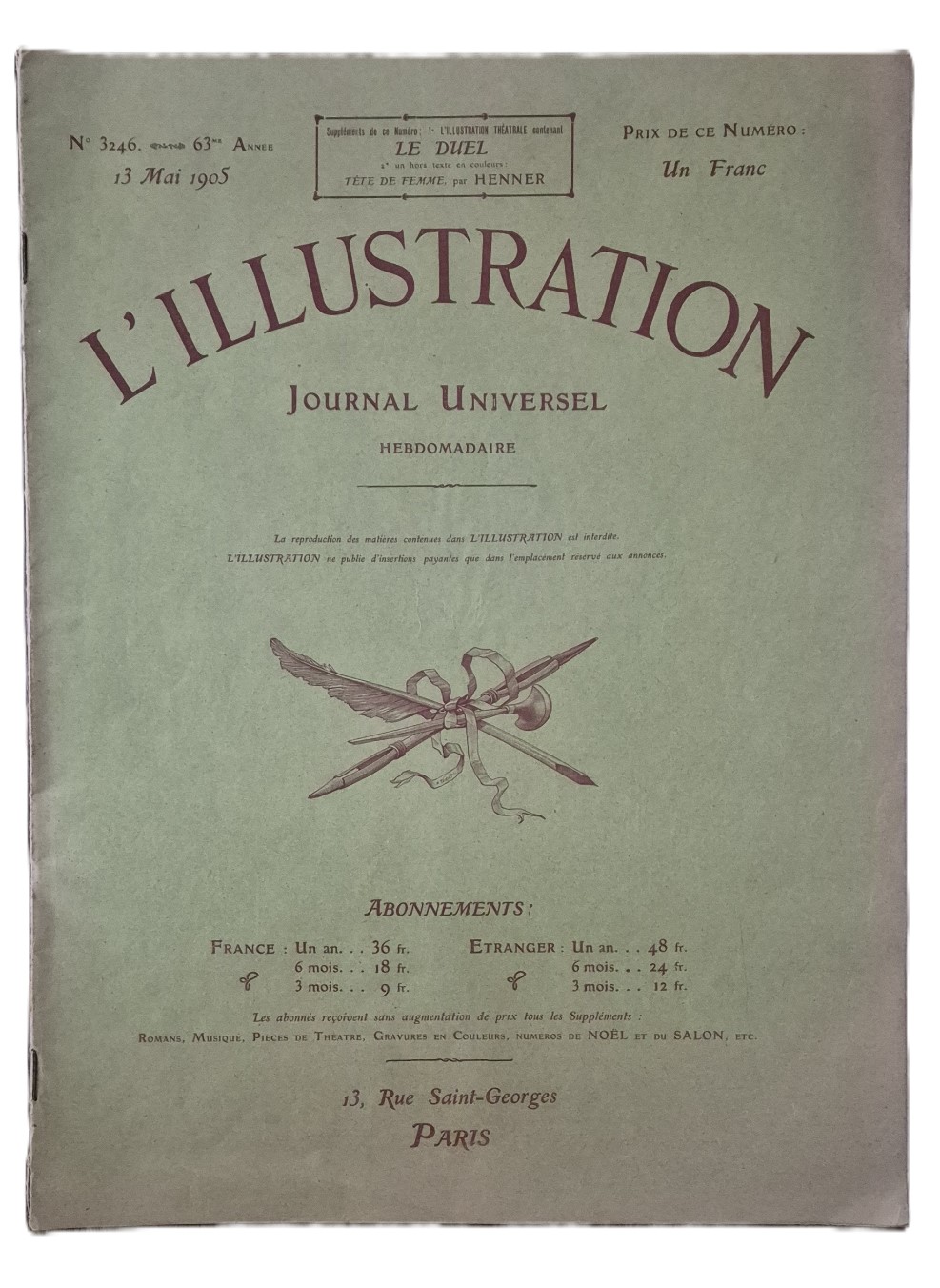 journal universel l'illustration 1905
