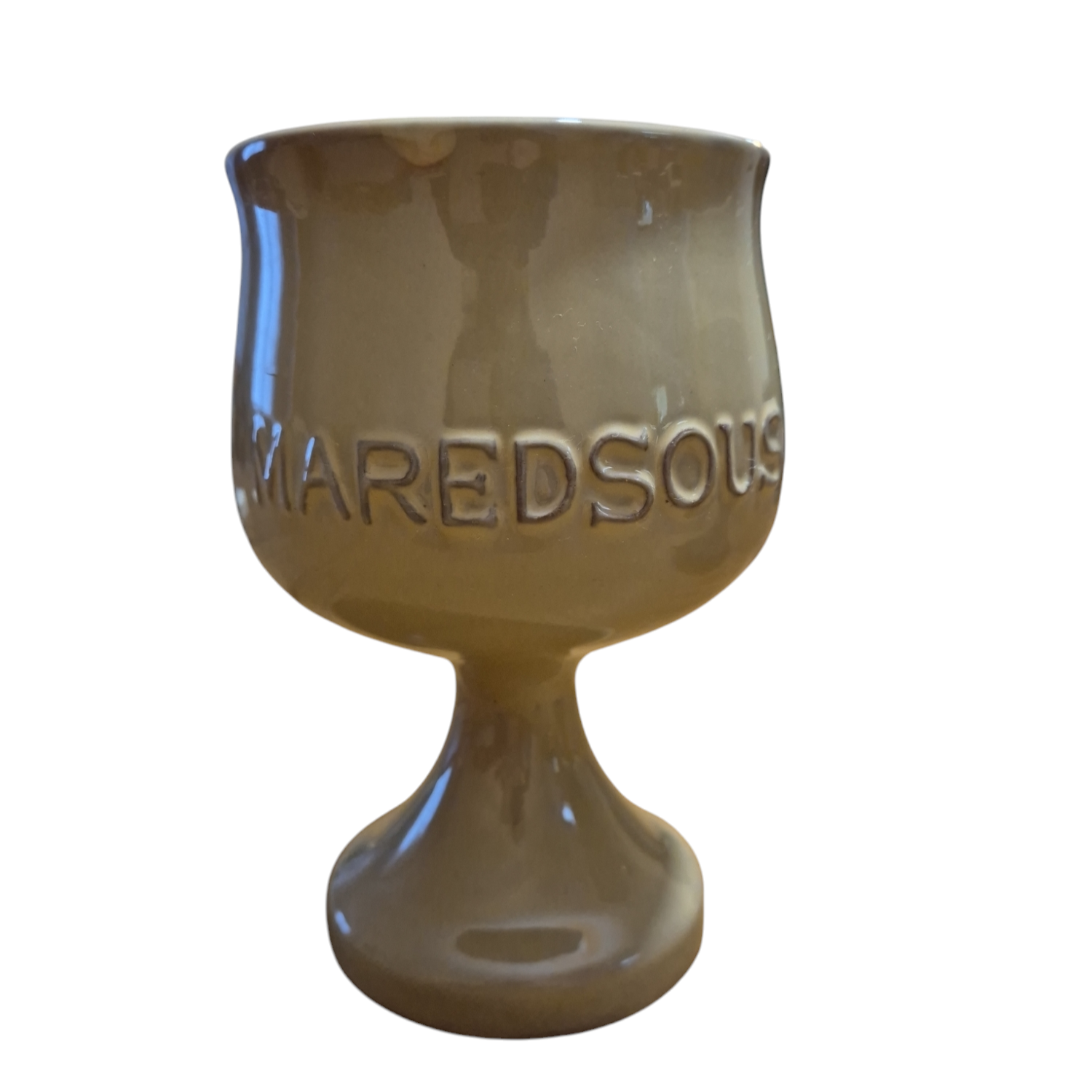 chope à bière en grès abbaye de Maredsous