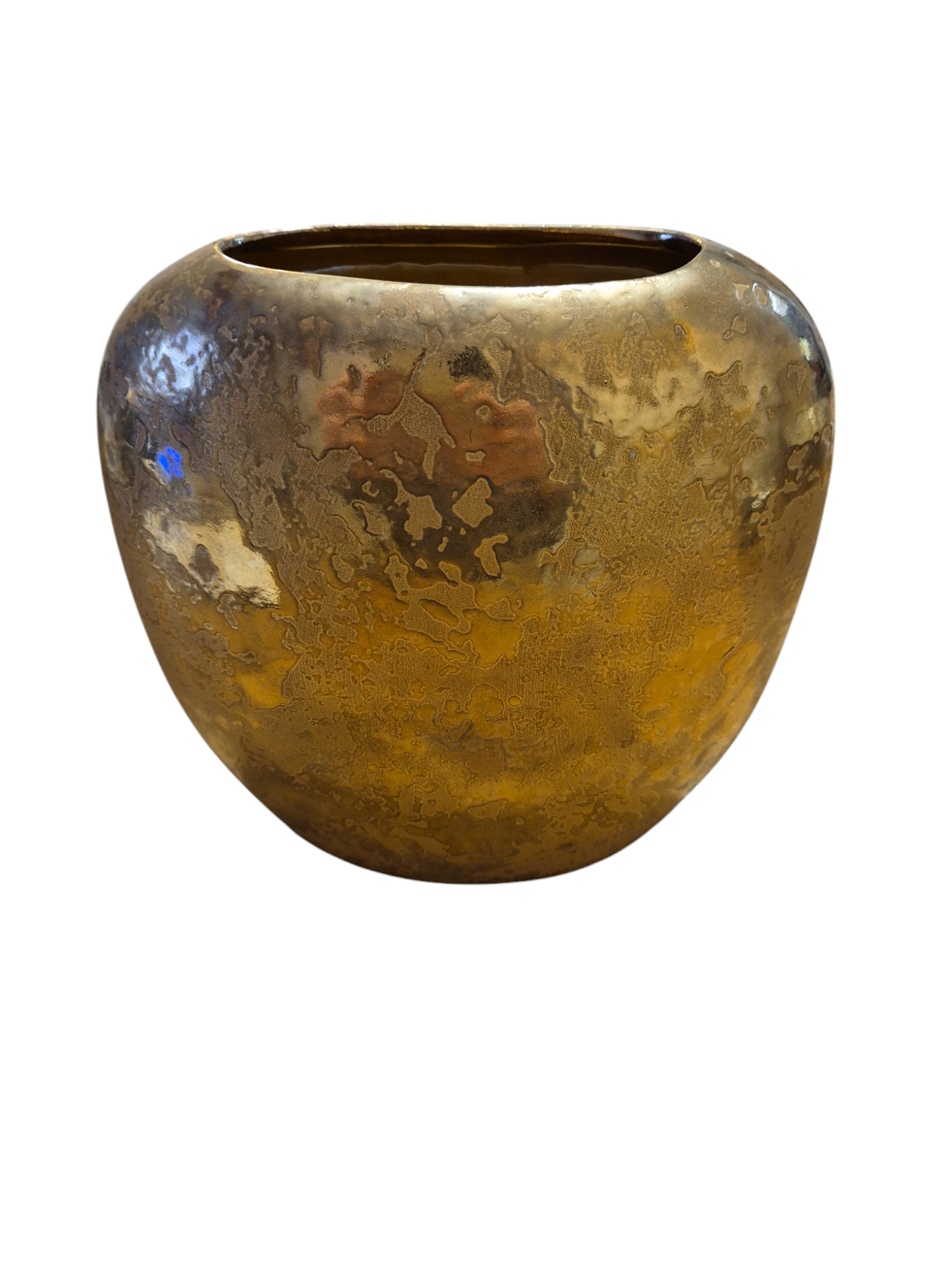 vase doré en faïence décoration maison