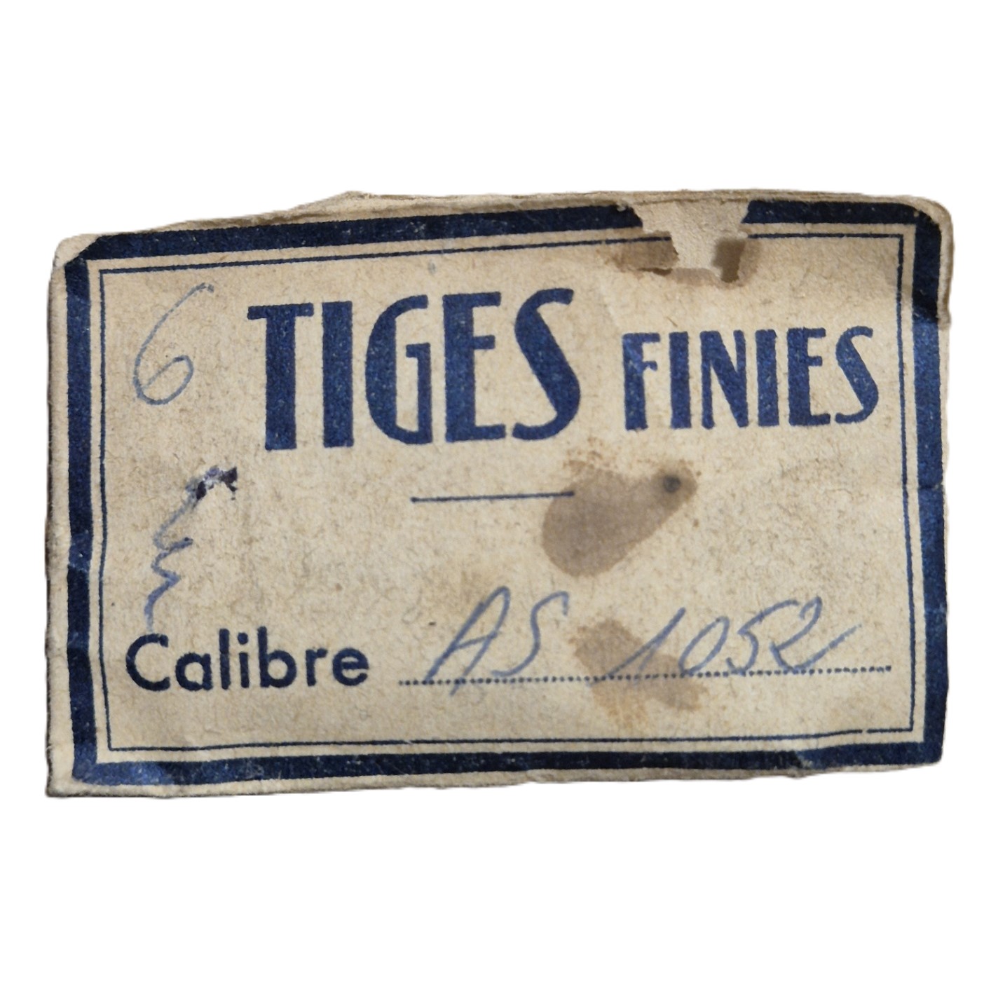 tige de remontoir pour mouvement AS 1052 part 401